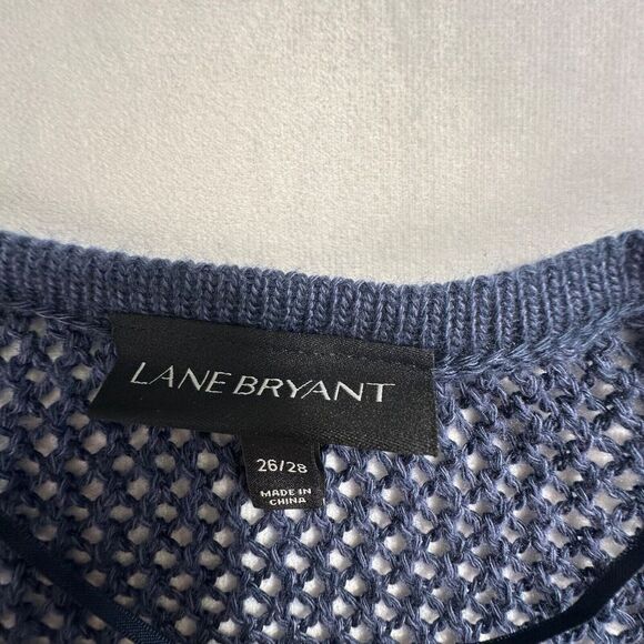 Lane Bryant Knit Navy Blue Cardigan Sweater Swim cover resort wear 26 / 28 - Picture 9 of 14